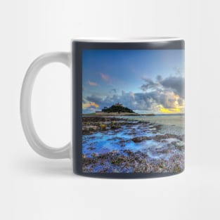 St Michael's Mount Cornwall Dramatic Sunset Mug